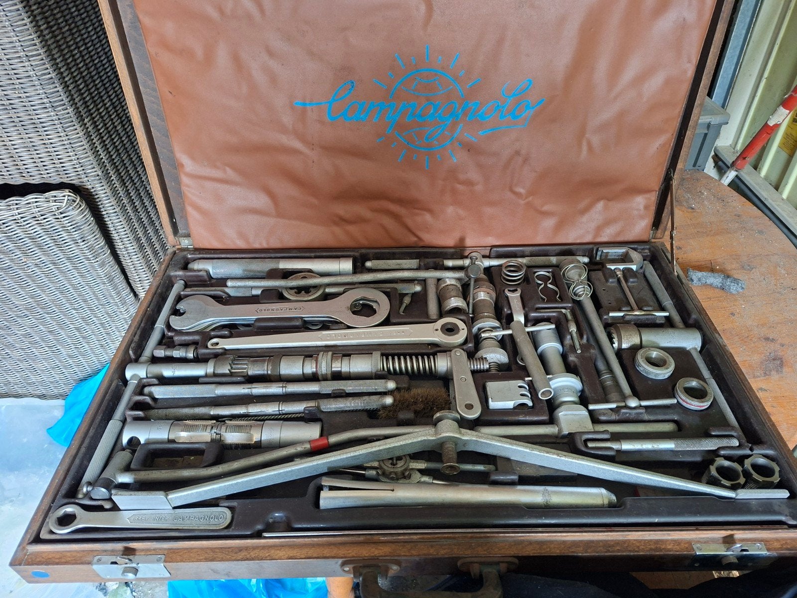 Campagnolo gereedshapskoffer., Ophalen