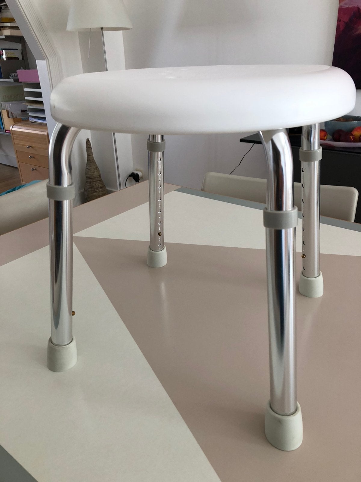 Tabouret de salle de bain, Huis en Inrichting, Badkamer | Badtextiel en Accessoires, Ophalen, Nieuw, Wit, Toilet-accessoire