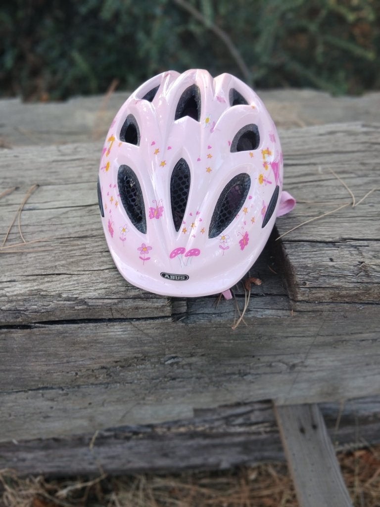 Casque de vélo rose pour enfant, Enlèvement, Comme neuf, Fille, ABUS