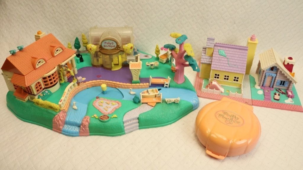 Vintage Polly pocket huisjes, Verzamelen, Ophalen of Verzenden, Gebruikt
