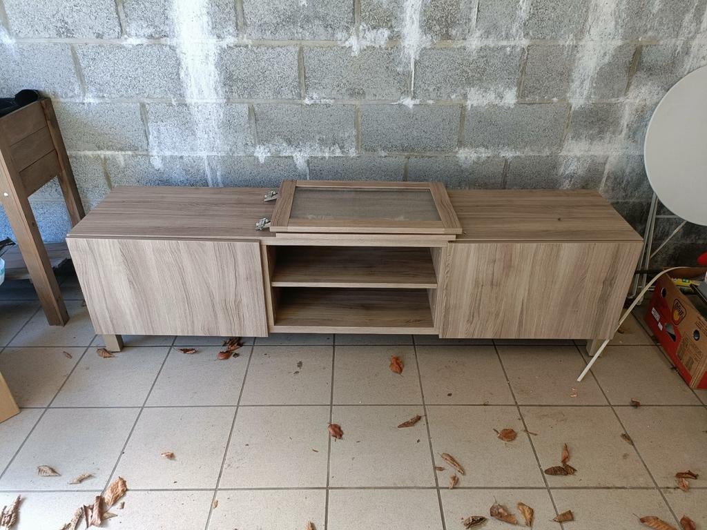 Ensemble meuble tv + deux blocs vitrines - Ikea Besta, Enlèvement