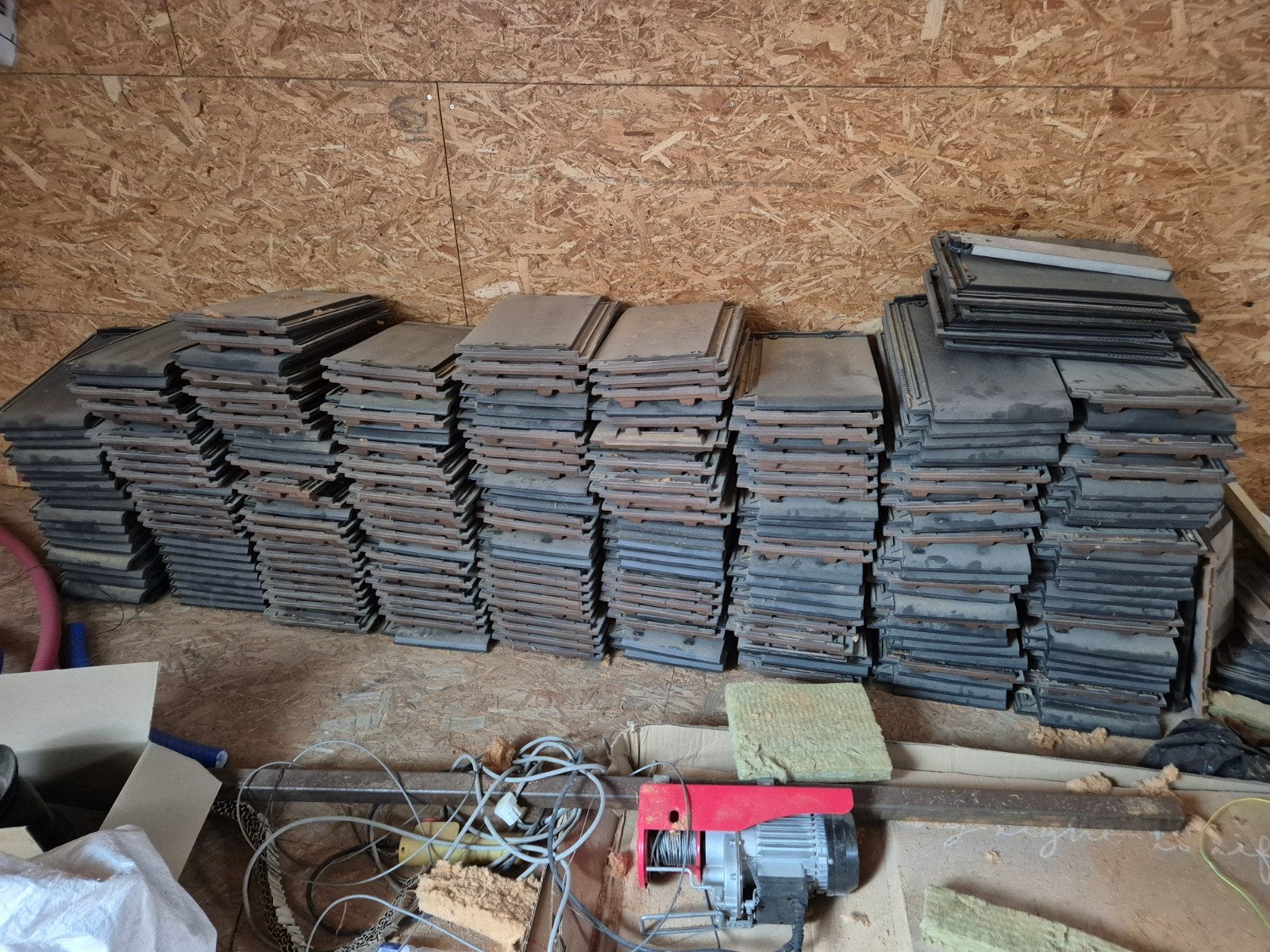220 tuiles plates La Escandella Planum ardoise/noir mat, Bricolage & Construction, Enlèvement, Noir, Neuf, Tuiles