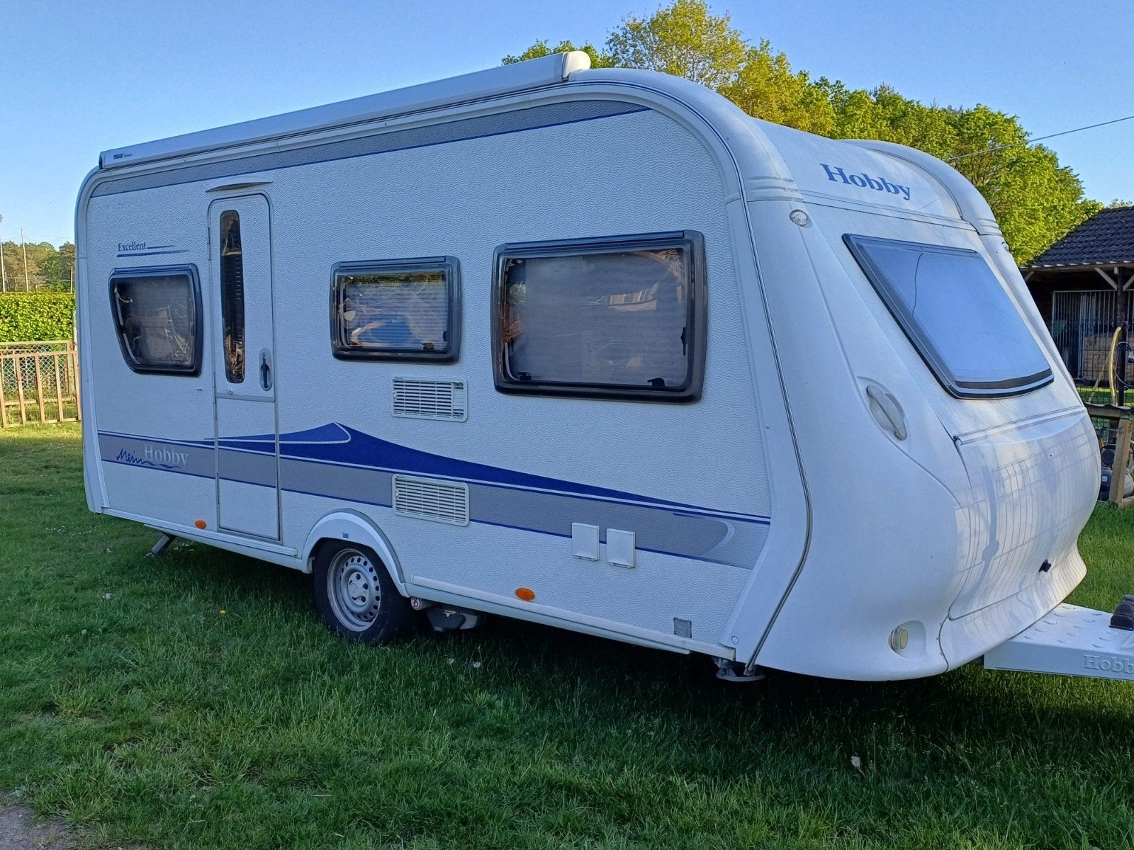 Caravan hobby 455, Caravans en Kamperen, Rondzit, Hobby, Dwarsbed, Particulier