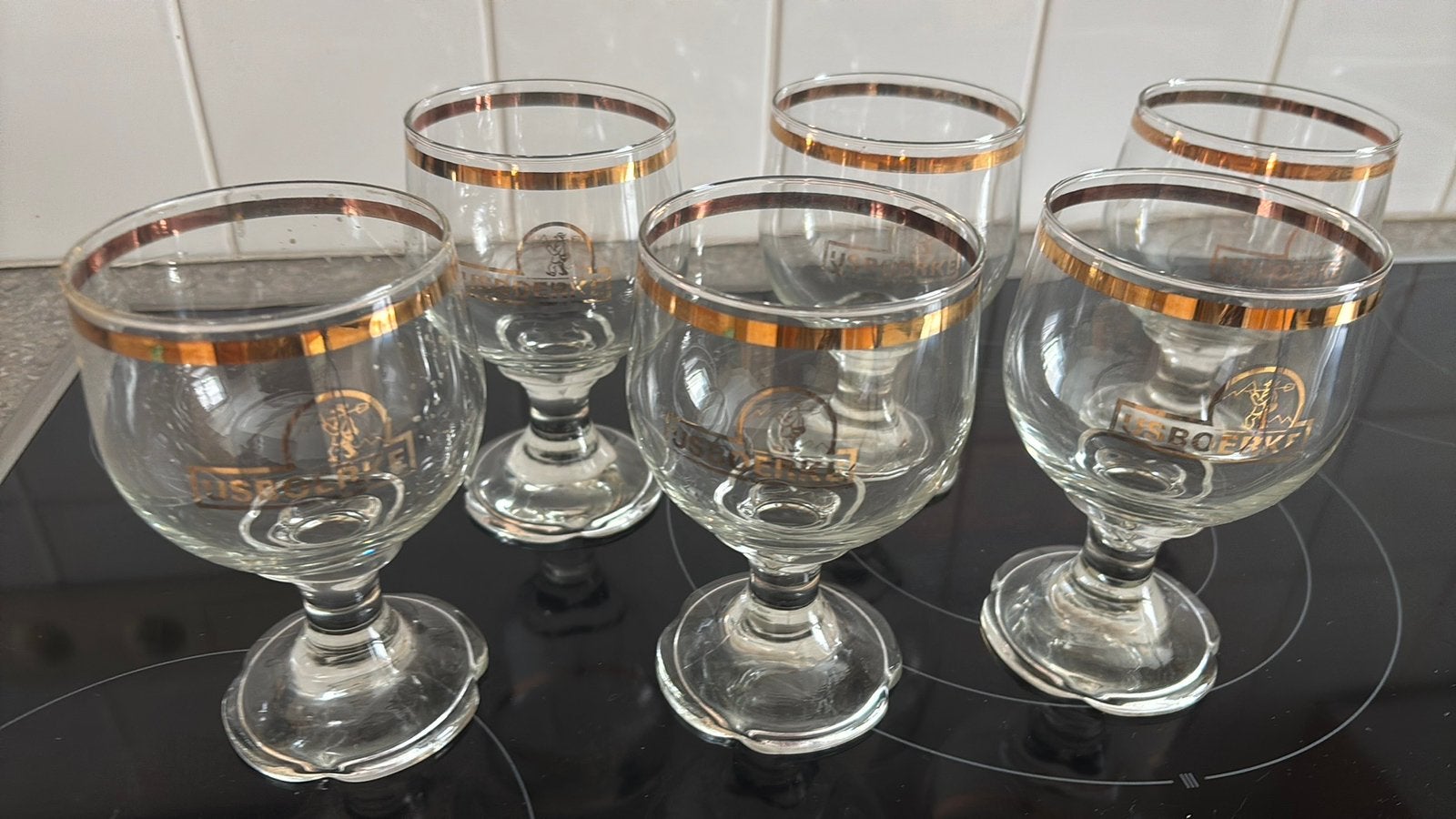 Ijsboerke coupes met gouden rand, Ophalen, Zo goed als nieuw, Overige typen