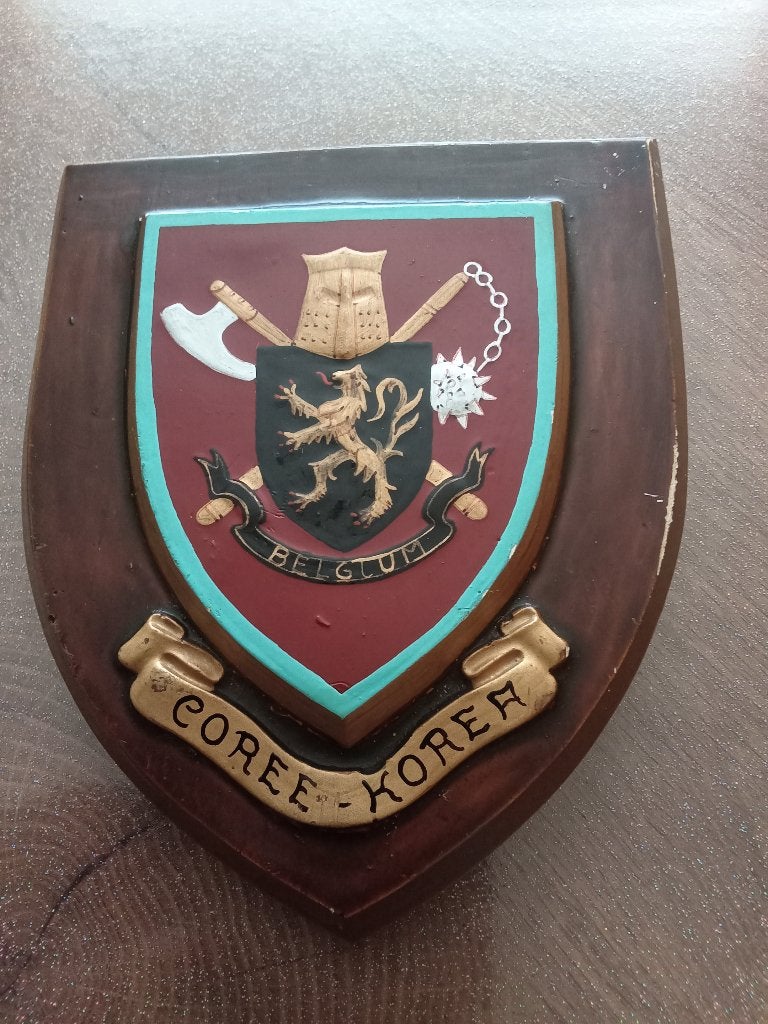 Plaque de 3 para commando belge de Corée, Enlèvement ou Envoi