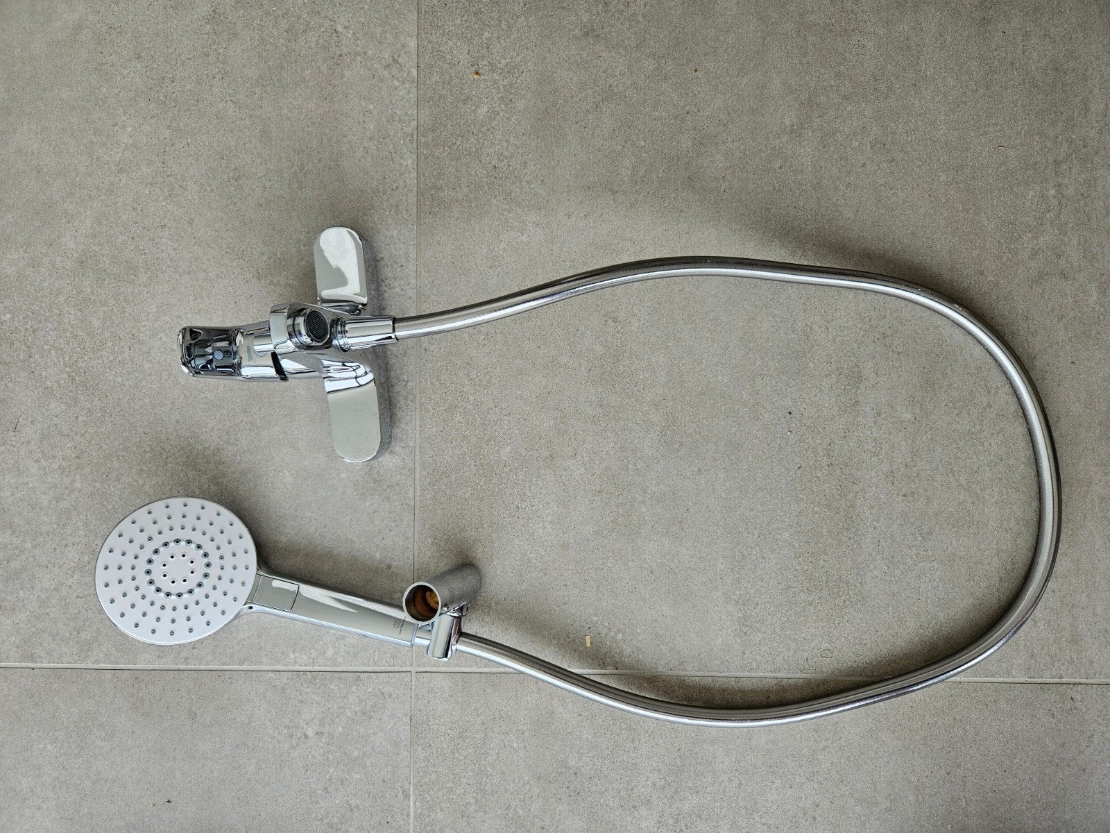 Mitigeur et pommeau de douche standard idéaux, Bricolage & Construction, Enlèvement ou Envoi, Comme neuf, Chrome, Douche