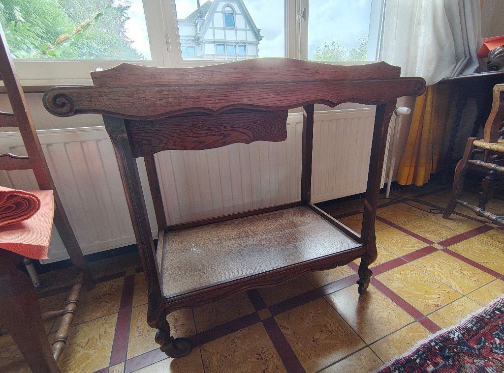 Desserte à roulettes avec plateau vintage, 50 à 100 cm, Enlèvement, Utilisé, Rustique vintage