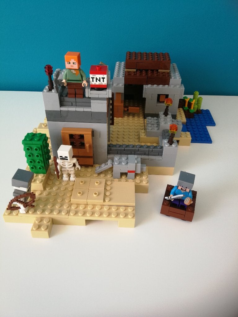 Lego Minecraft 21121' Woestijnuitkijkpost', Compleet, Minecraft, Lego, Ophalen of Verzenden