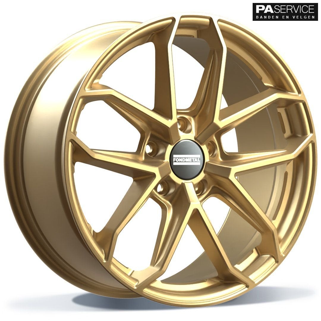 Nw 21 inch Matt Gold Fondmetal breedset voor Porsche Cayenne, Auto-onderdelen, Banden en Velgen, -, -, Banden en Velgen, Nieuw