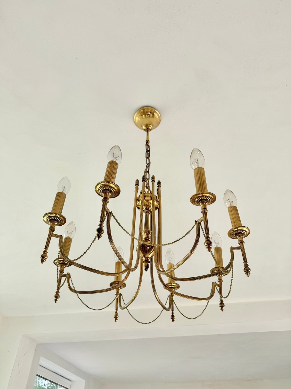 Lustre vintage Hollywood Regency, Antiquités & Art, Enlèvement