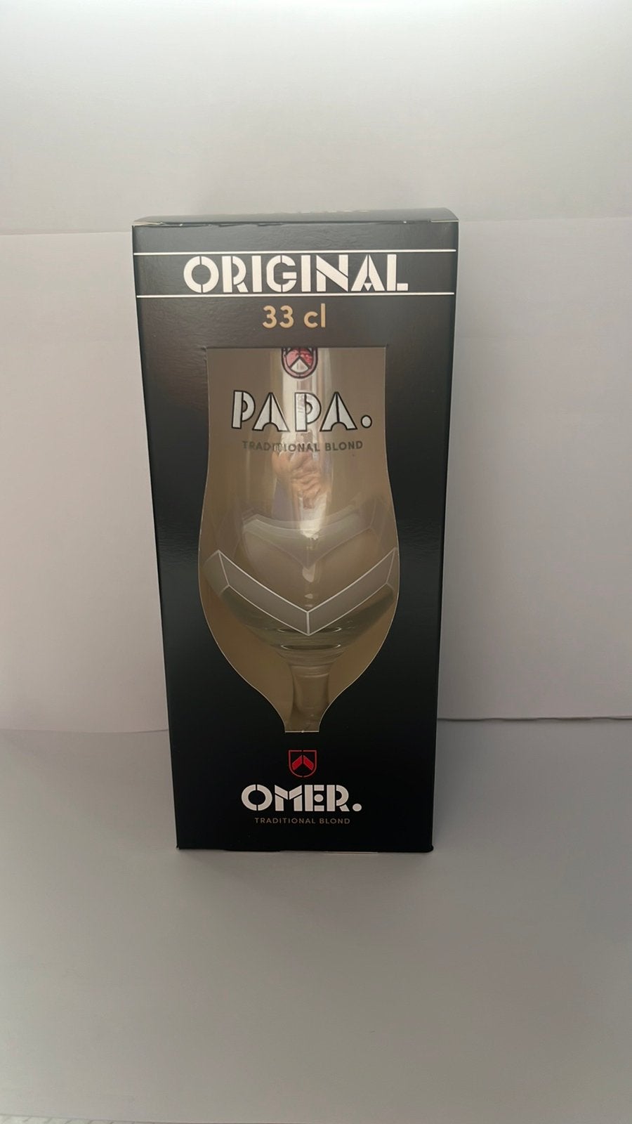 Omer glas papa, Verzamelen, Ophalen of Verzenden, Zo goed als nieuw