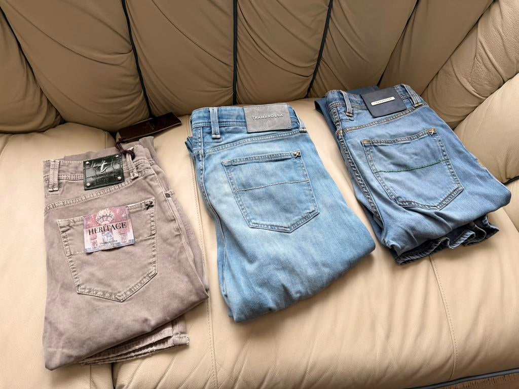 3 broeken van Tramarossa KOOPJE, Kleding | Heren, Spijkerbroeken en Jeans, Ophalen, Zo goed als nieuw