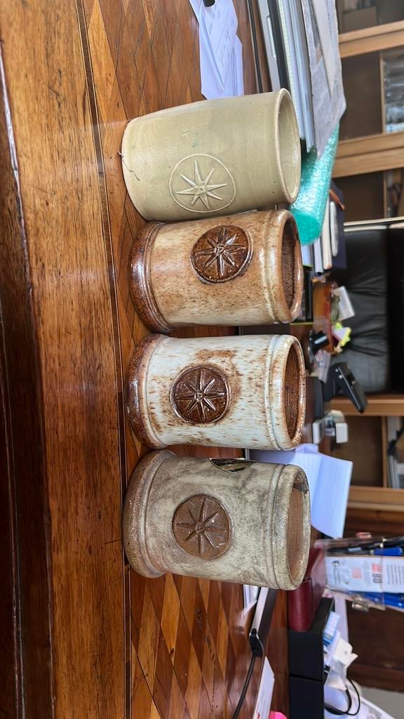 4 chope en grès guerin bouffioulx, Enlèvement ou Envoi, Comme neuf