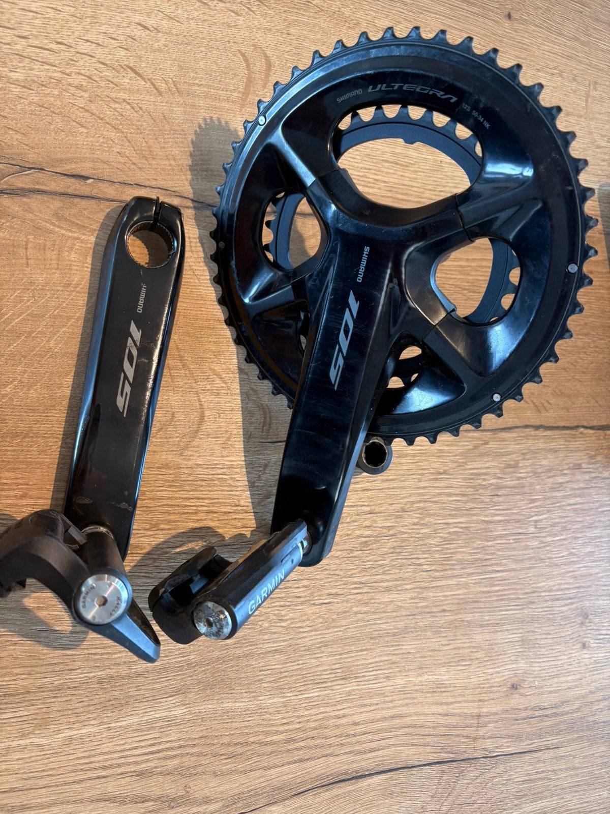 Shimano 105 Crankset 160mm 50-34, Fietsen en Brommers, Fietsonderdelen, Zo goed als nieuw, Aluminium, Racefiets, Ophalen