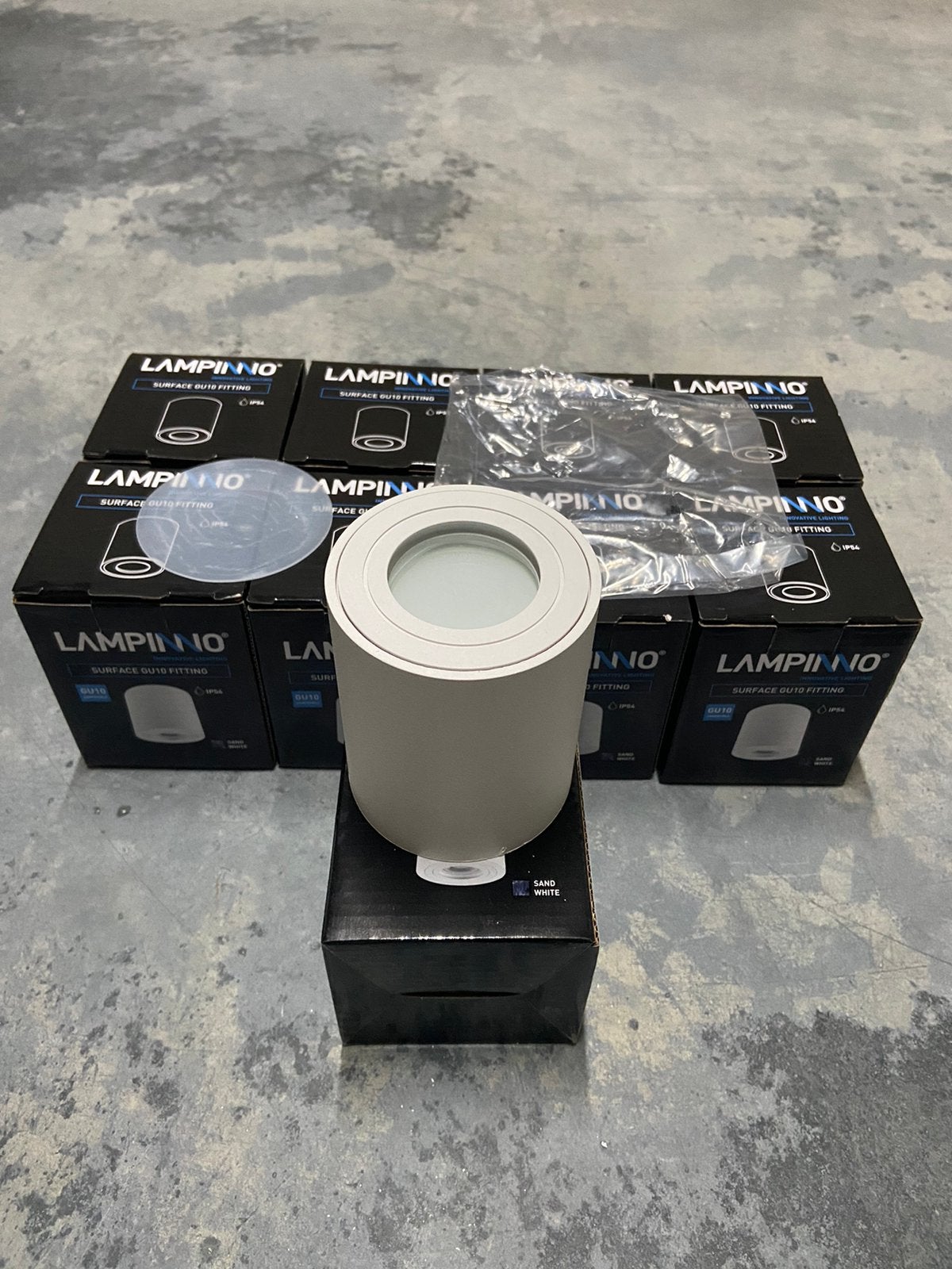Lampinno - Opbouwspot rond wit richtbaar - 9 stuks, Maison & Meubles, Lampes | Spots, Comme neuf, Spot encastrable ou Spot mural