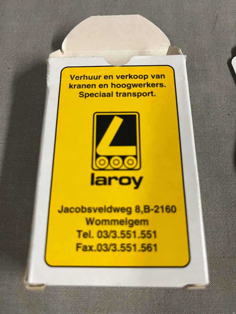 Speelkaarten LAROY Wommelgem, Ophalen, Nieuw, Speelkaart(en)