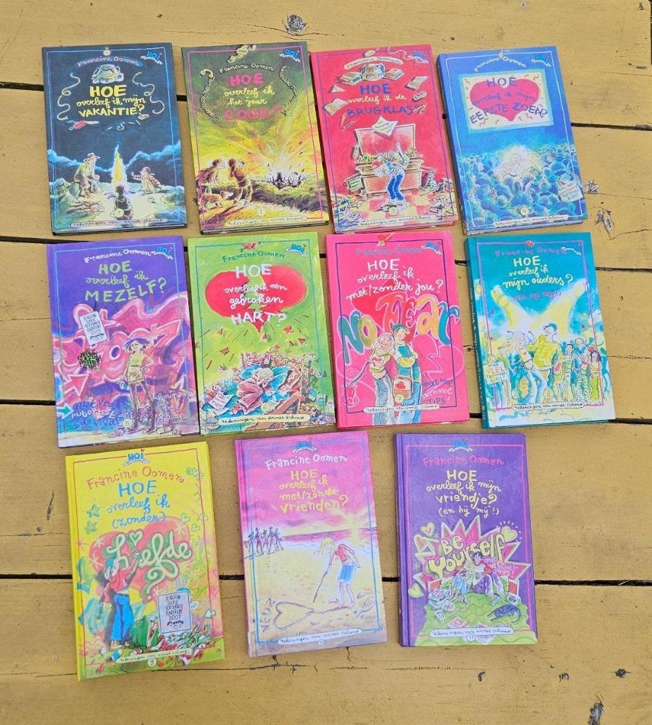 Hoe Overleef Ik boekenreeks 1-11, Ophalen, Zo goed als nieuw, Francine Oomen, Fictie