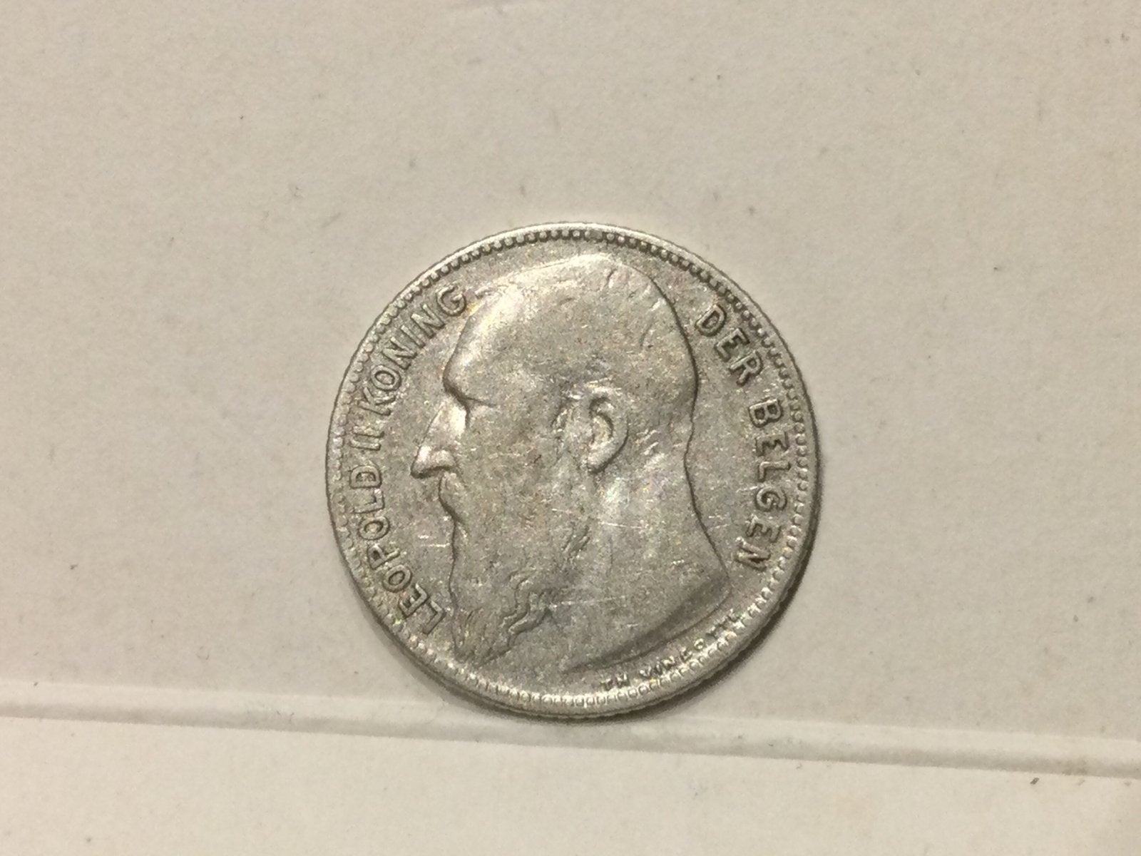 Belgique 1 franc 1909 argent flamand, Enlèvement ou Envoi, Argent