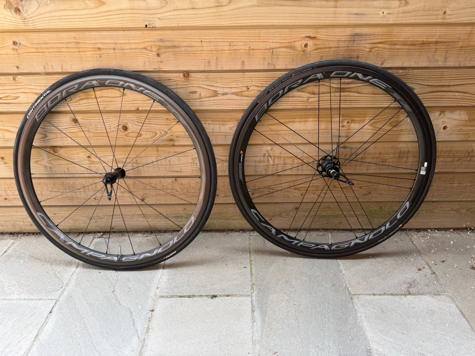 Wielset velgrem Campagnolo Bora One 35mm banden, Ophalen, Zo goed als nieuw