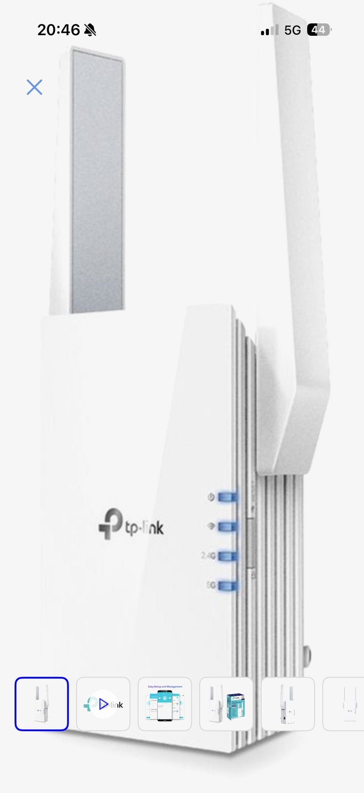 TP-Link RE505X AX1500 Range Extender (wifi booster), Ophalen of Verzenden, Zo goed als nieuw