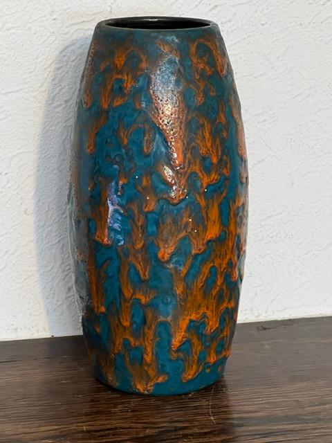 Vase en “fat lava”  de la marque allemande Scheurig 522-20, Antiquités & Art, Antiquités | Céramique & Poterie, Enlèvement