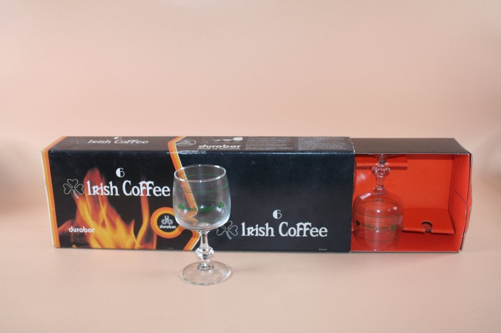 6 Irish coffee glazen - Durobor vintage, Verzamelen, Ophalen