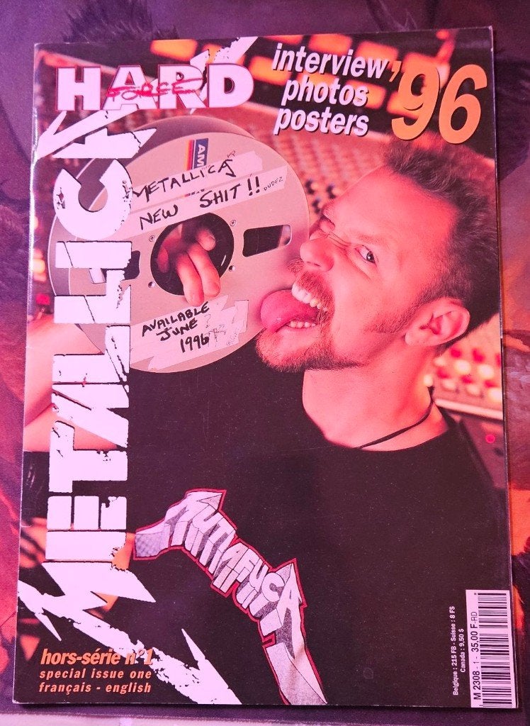 Hard Force Hors-Série n1 - Metallica '96, Comme neuf, Enlèvement, Artiste, Hard Force