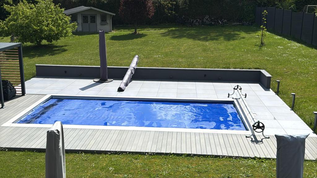 Bache à bulle piscine, Jardin & Terrasse, Enlèvement, Utilisé, Couverture de piscine