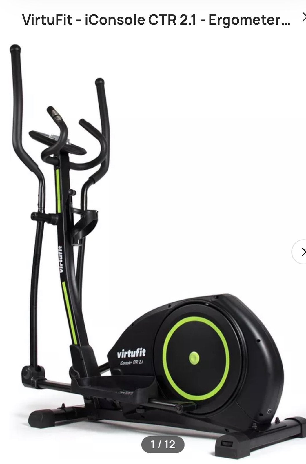 Vélo elliptique VirtuFit iConsole CRT2.1, Enlèvement, Comme neuf, Jambes, Vélo elliptique