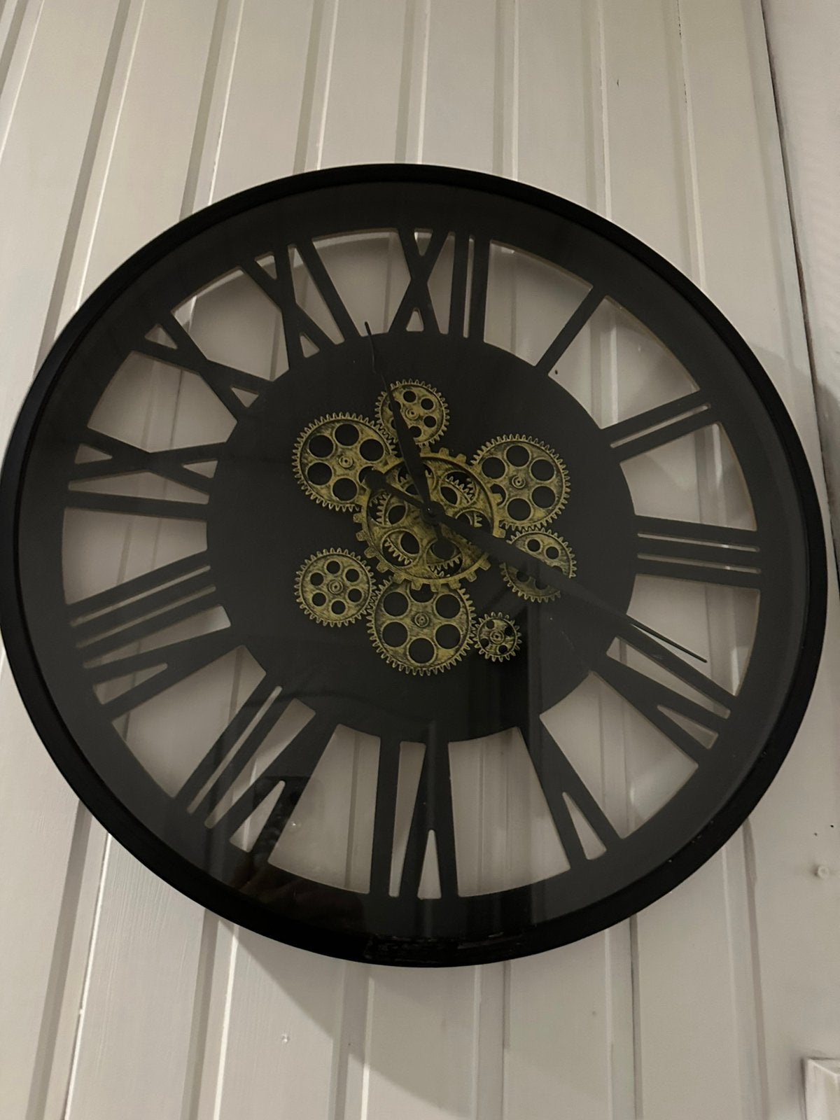 Wandklok, Enlèvement, Comme neuf, Doré, Horloge murale