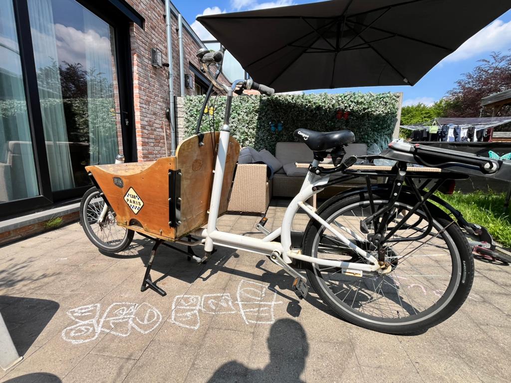 Cangoo bakfiets long-cargo coupé 3 versnellingen, Fietsen en Brommers, Fietsen | Bakfietsen, Ophalen, Gebruikt