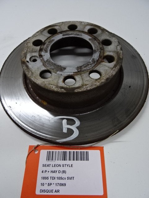 FREIN DISQUE ARRIÈRE Seat Leon (1P1) (01-2005/08-2013), Seat Deutschland GmbH, Service@seat.de, Utilisé, Seat