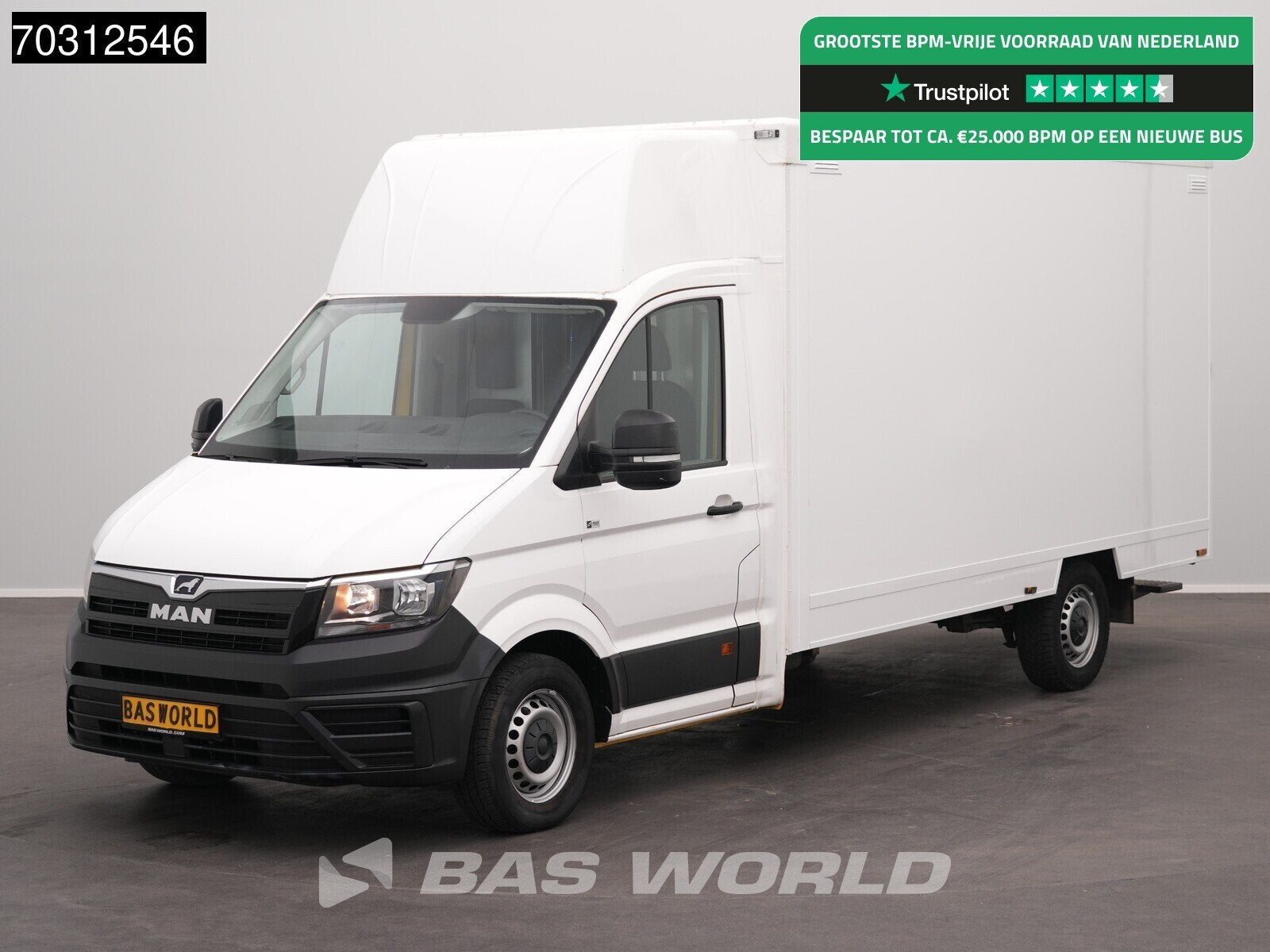 MAN TGE 3.100 433cm Bakwagen Achterdeuren Zijdeur Camera Eur, Auto's, Bestelwagens en Lichte vracht, Stof, Gebruikt, Euro 6, 4 cilinders