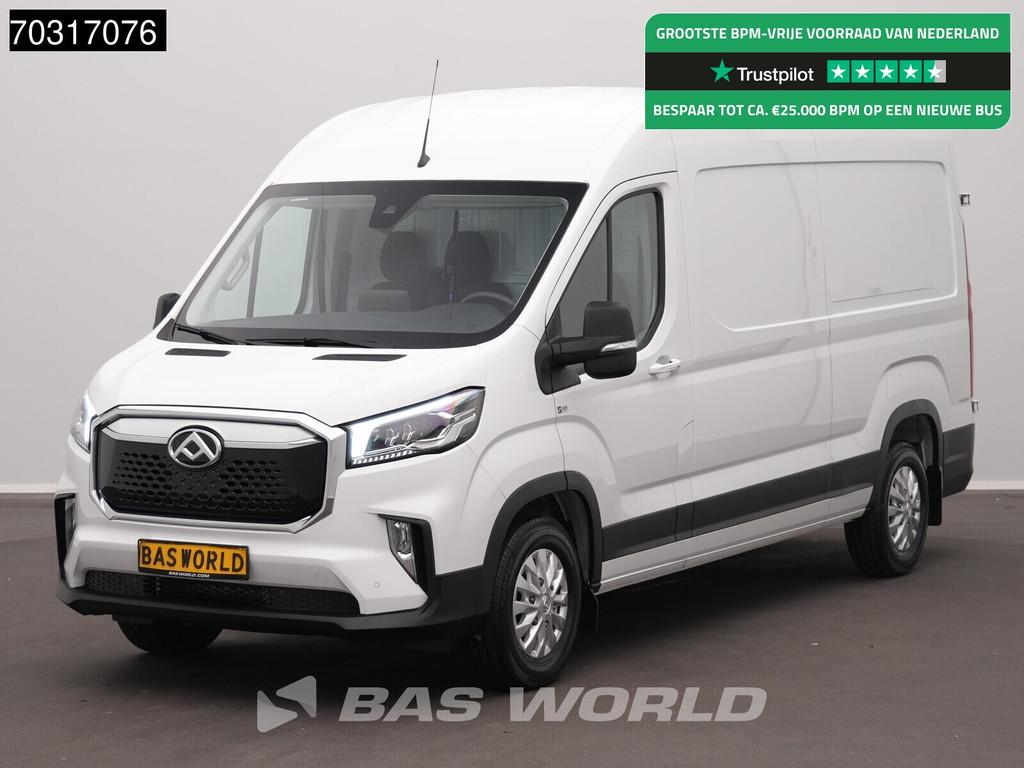 Maxus eDeliver 9 Elektrisch WLTP 256km Stad 52kWh L3H2 204pk, Auto's, Automaat, Stof, Maxus, Wit