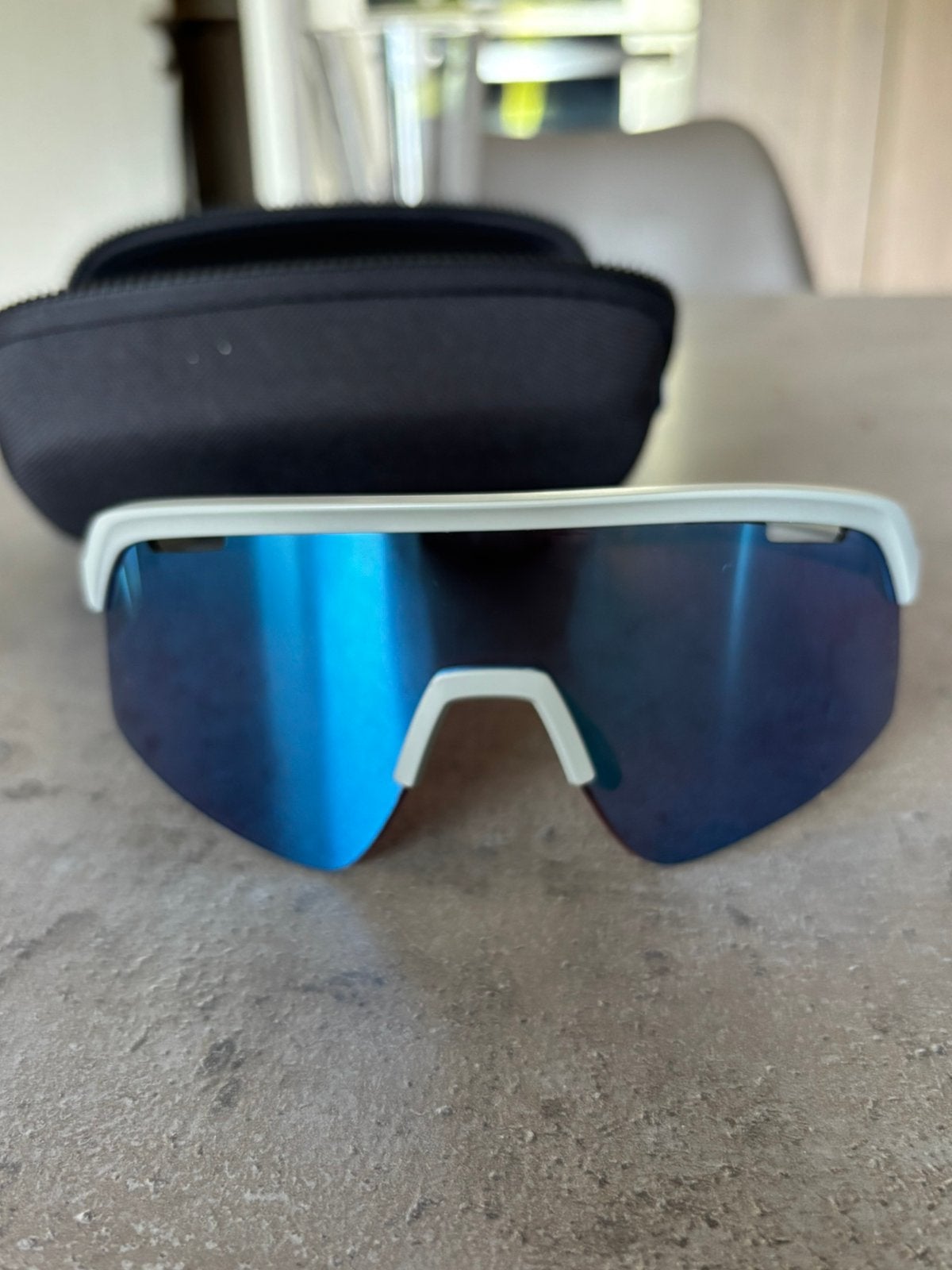 BBB KOERSBRIL VALOR FLUX BLAUW BSG-81 GRIJS, Ophalen of Verzenden, Zo goed als nieuw, Blauw, Zonnebril