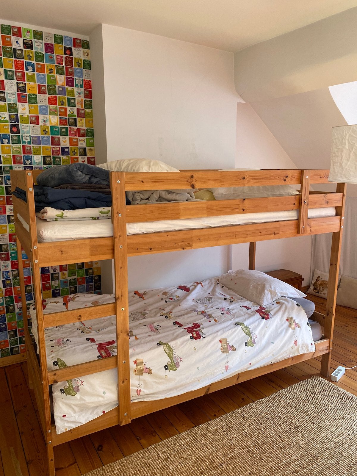 Lits superposés + 2 secretaires enfant, Ophalen, Gebruikt, Stapelbed