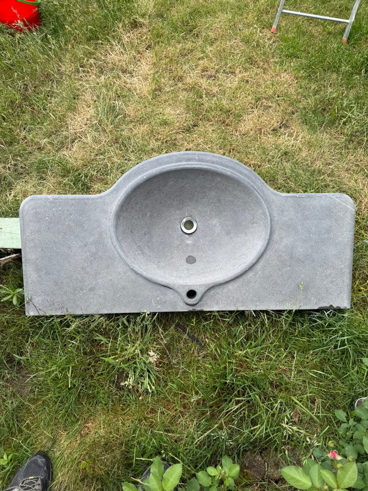 Arduinen wastafel, Bricolage & Construction, Sanitaire, Enlèvement, Utilisé, Pierre, Lavabo