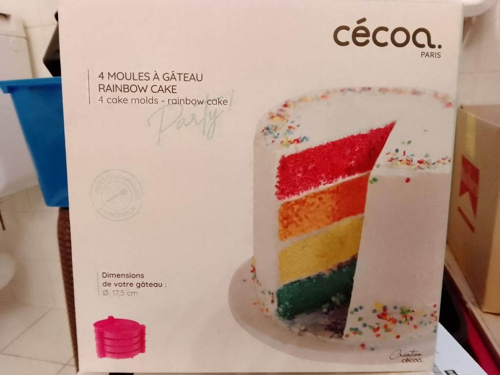 Neuf: 4 moules rainbow cake superposables, Ophalen, Nieuw, Bakvorm
