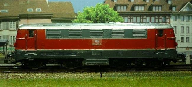 Marklin ombouw E-loc 3075 verbouwd naar diesel DB 216, Analogique, Courant alternatif, Enlèvement, Utilisé