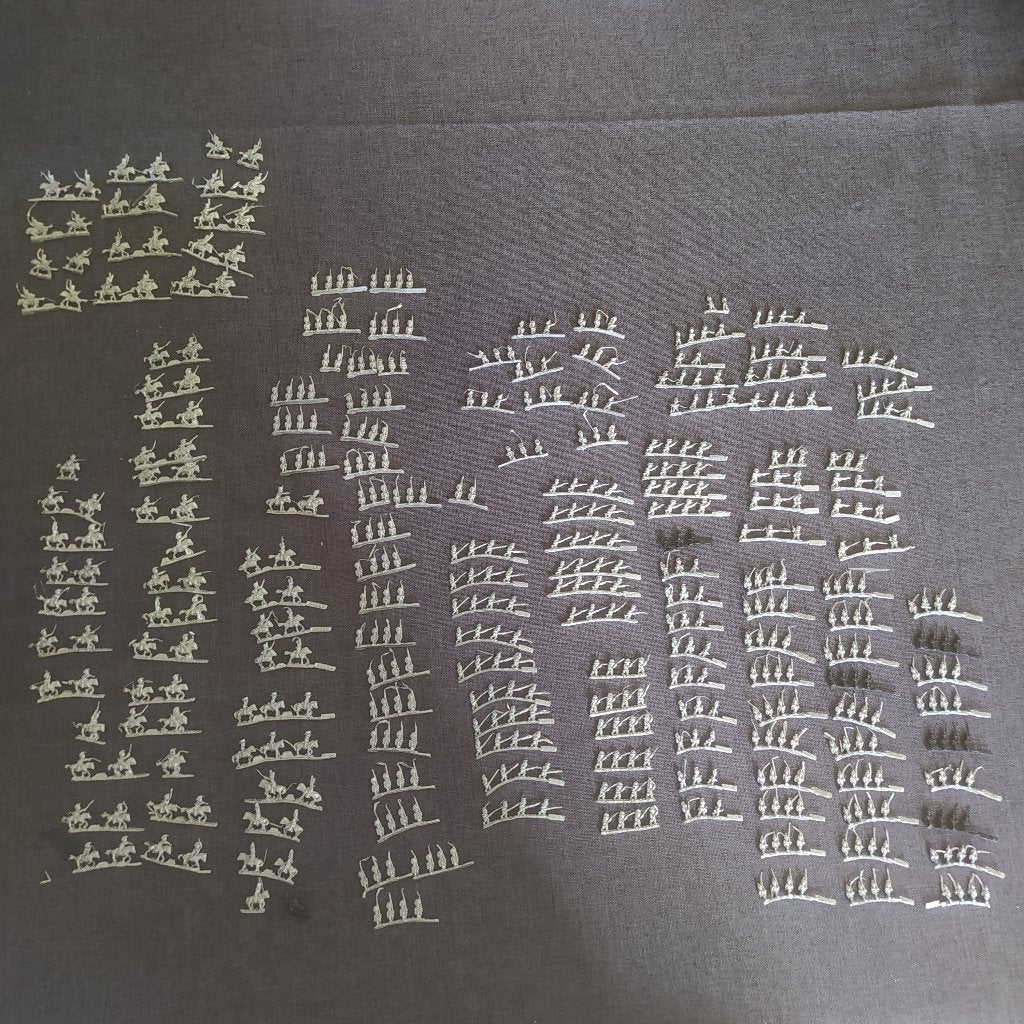 Lot figurines 1er Empire 6mm. Wargame., Ophalen of Verzenden, Zo goed als nieuw, 1:50 of kleiner, Figuur of Figuren