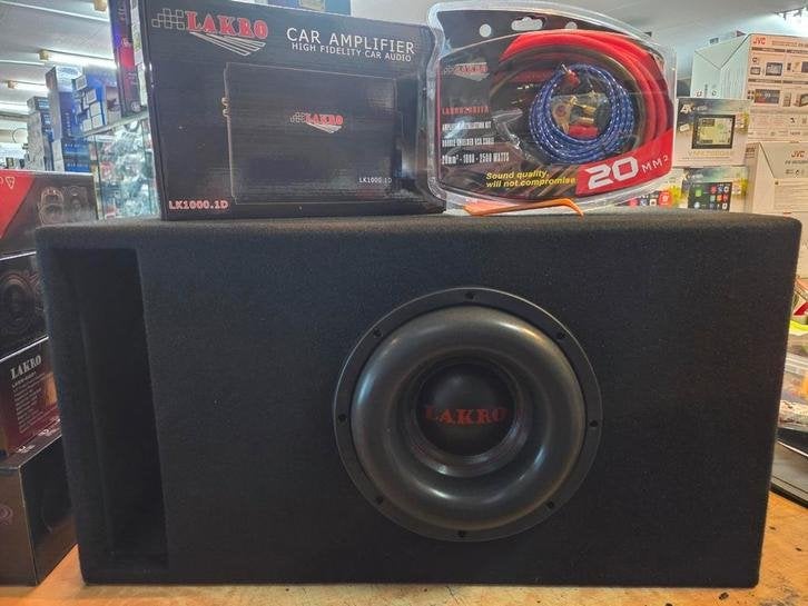 Lakro SPL Subwoofer Set 2000W met Monoblok en kabelset