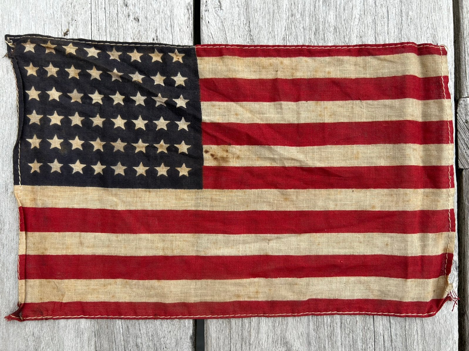 US WW2 48 star flag 17x26 cm, Ophalen of Verzenden