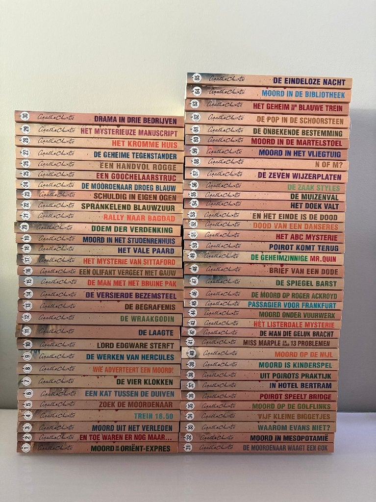 65- delige reeks Agatha Christie boeken, Ophalen, Nieuw, Agatha Christie