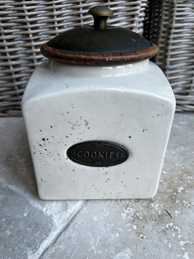 Koektrommel, Ophalen, Zo goed als nieuw, Wit, Hout