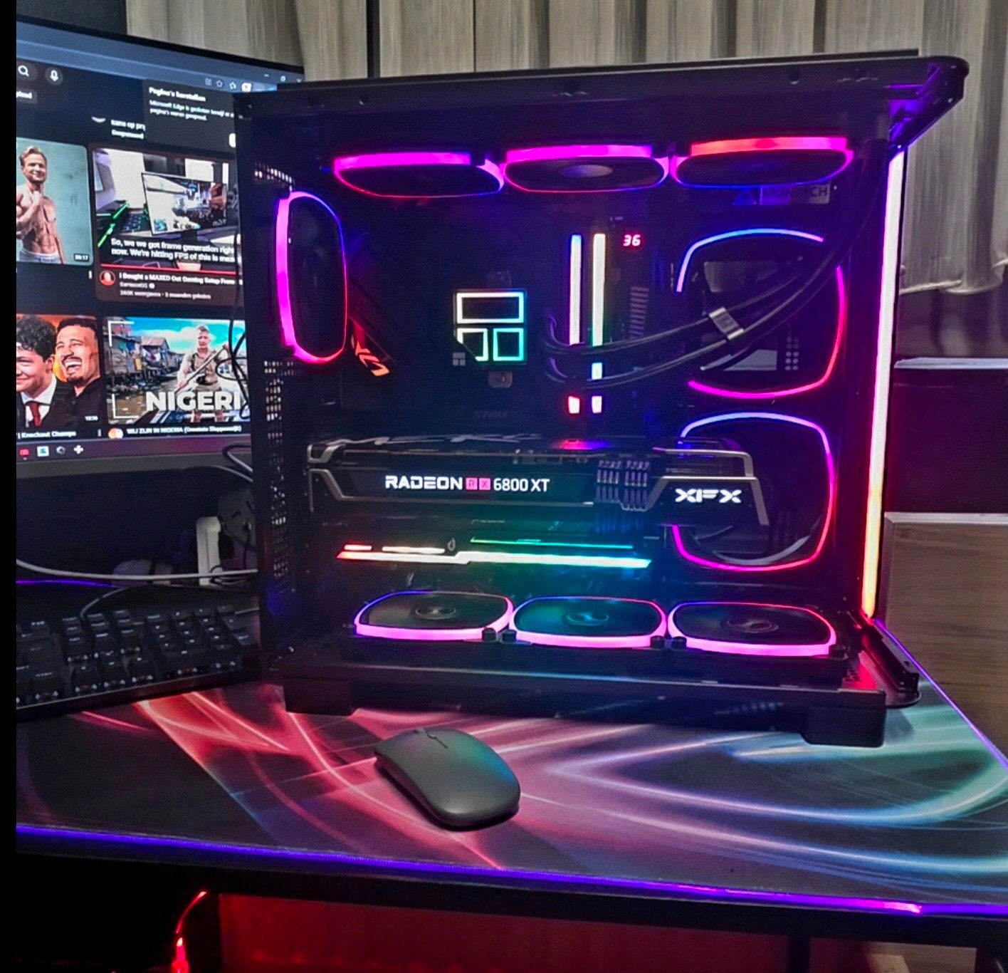 Gaming Pc.  AMD Ryzen 7 7800 X3D (NIEUW) Garantie 12maand., Enlèvement ou Envoi