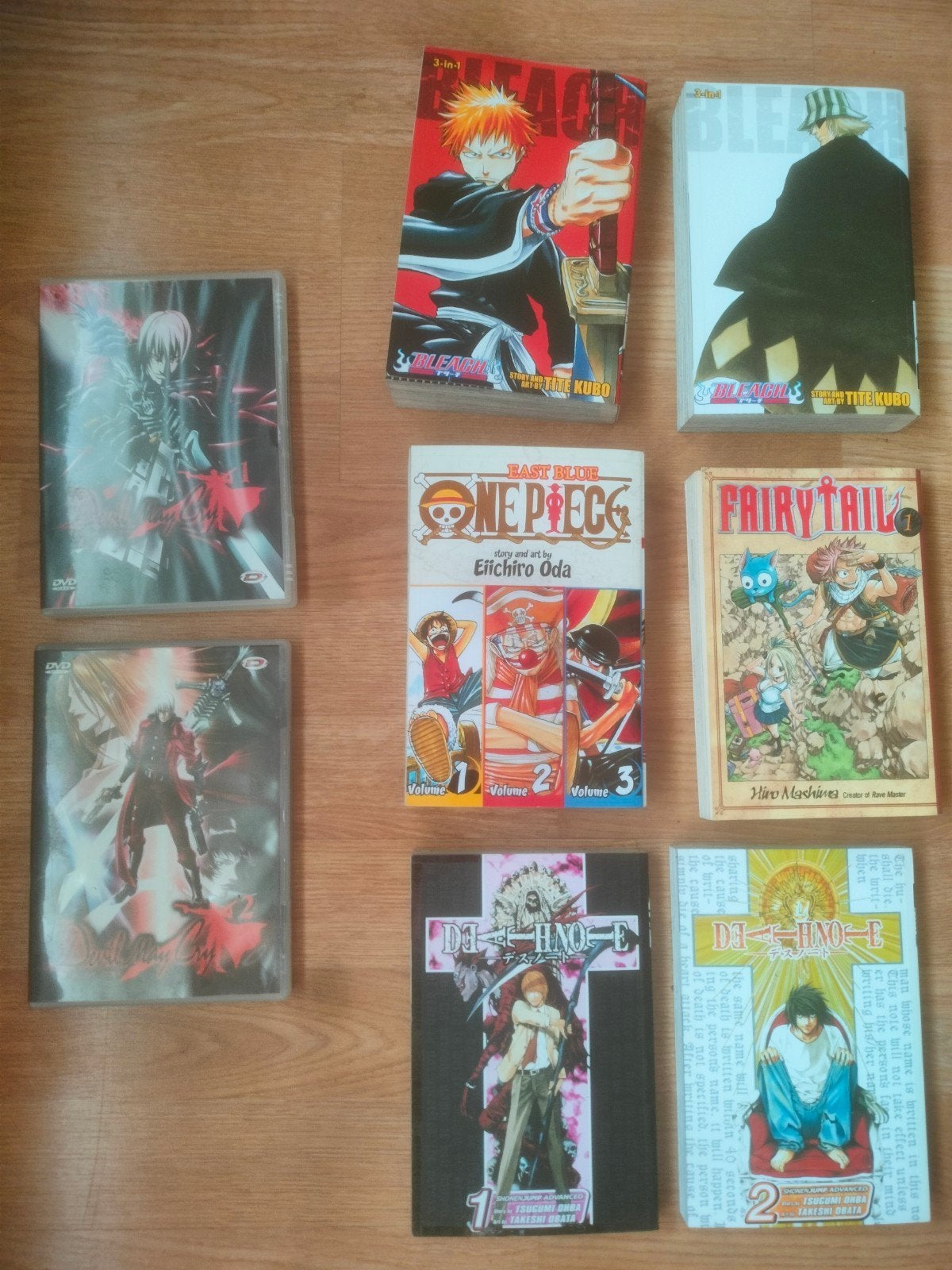 Manga boeken (Naruto, Bleach, etc,) + Devil May Cry DVD's, Ophalen of Verzenden