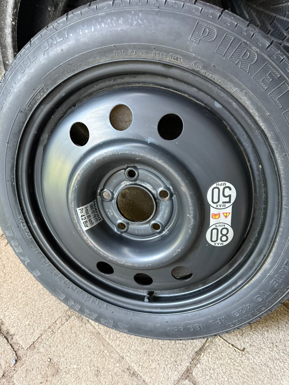Reservewiel bmw F7 F10 F11, Auto-onderdelen, Ophalen, BMW
