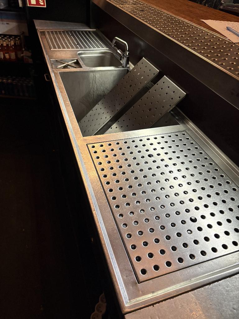 Bloc Bar Evier Inox  Longueur 211,5, Enlèvement, Utilisé, Inox