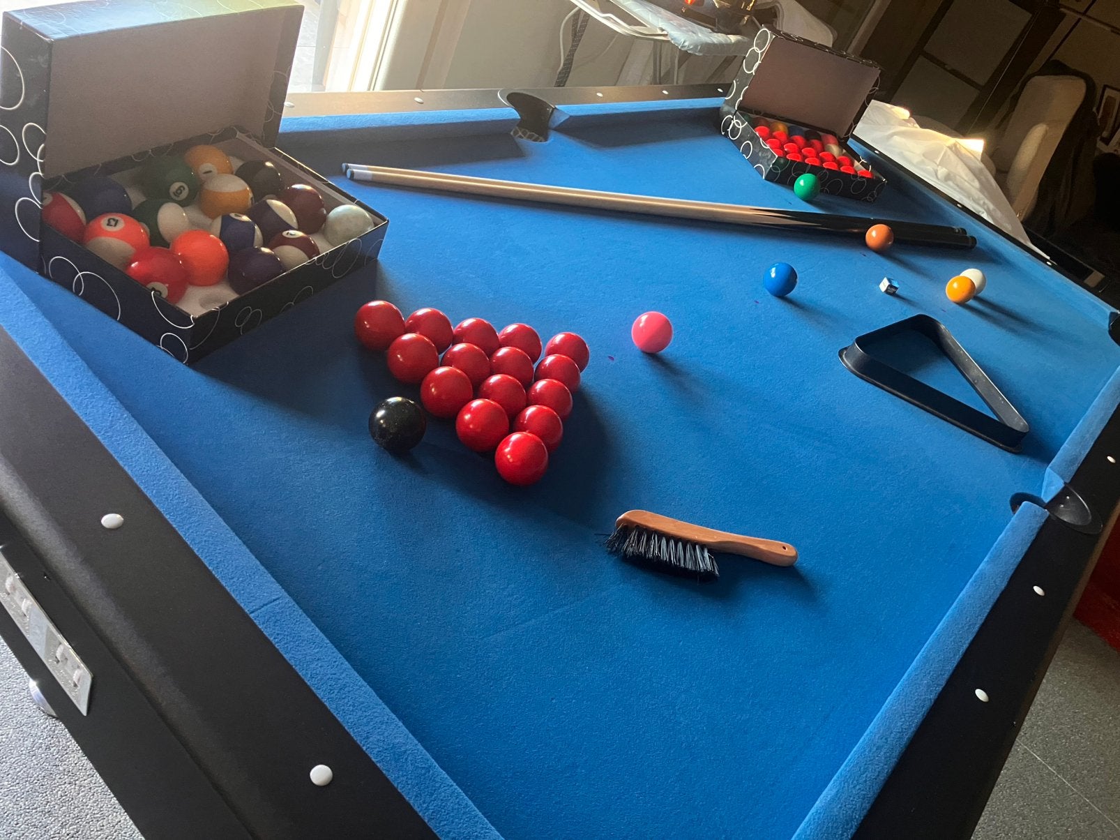 Mooie Pool en Snookertafel, Enlèvement, Comme neuf, Table de snooker
