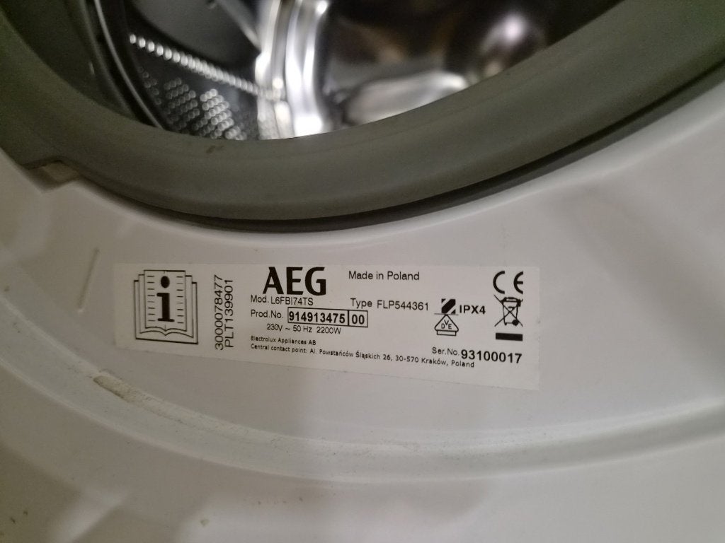 AEG Wasmachine, Ophalen, Gebruikt, Energieklasse A of zuiniger, Voorlader